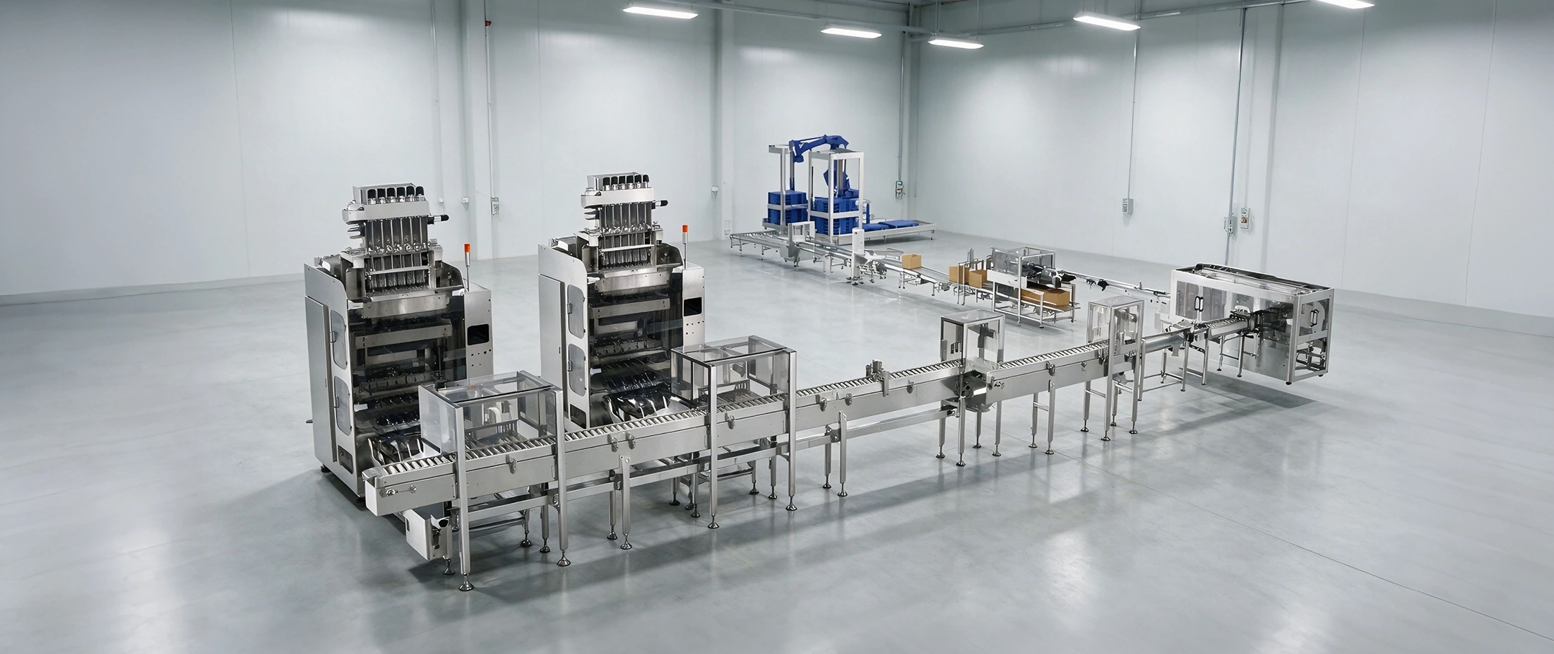 China Automatic Complete Packaging Production Lines factory China Automatic Complete Packaging Production Lines factory