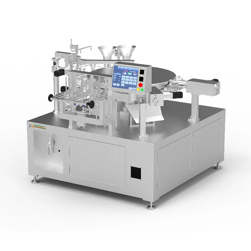 6 station rotary doypack packing machine