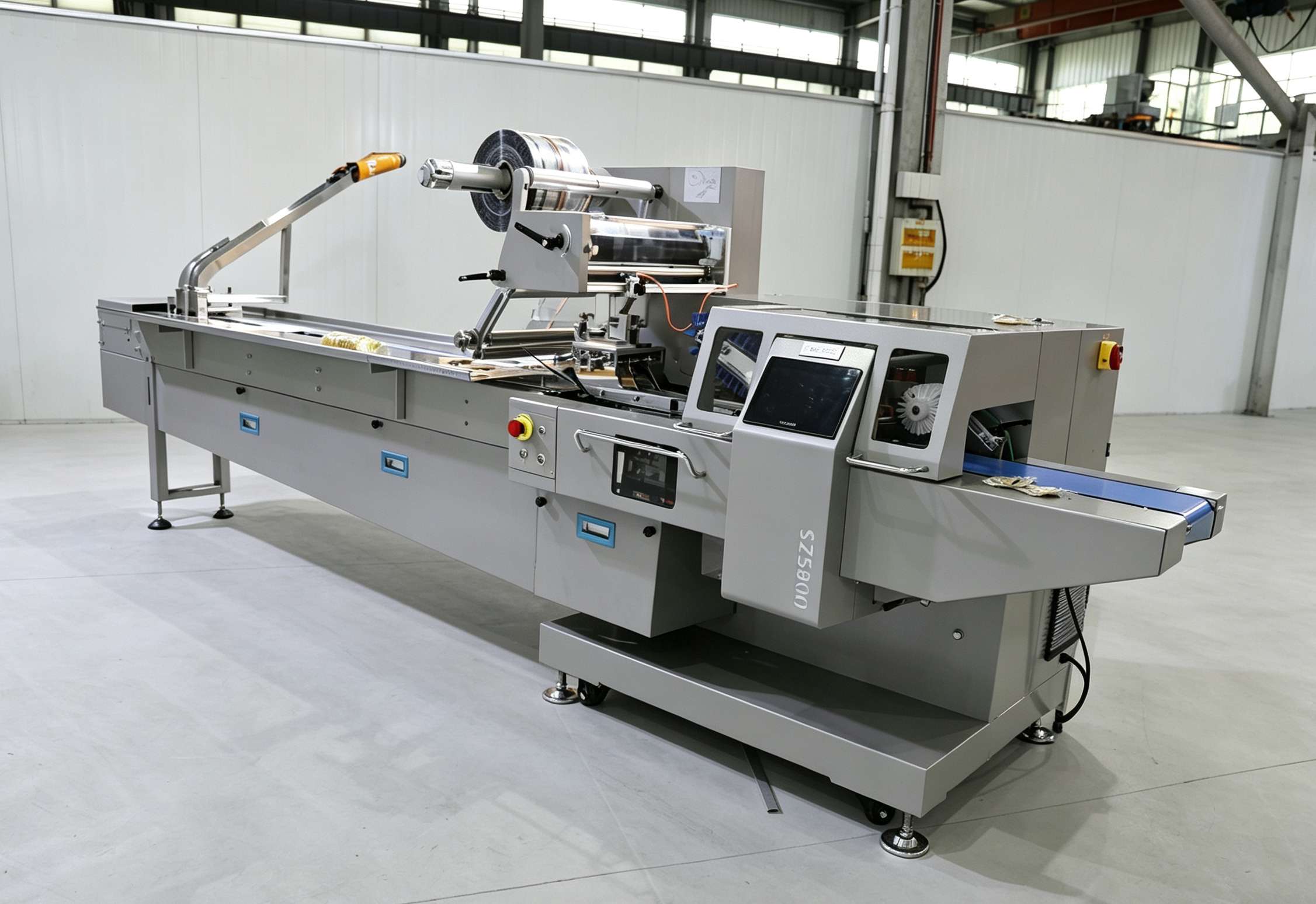 Horizontal Flow Wrapper Machine for Bakery, Medical & Hardware Products